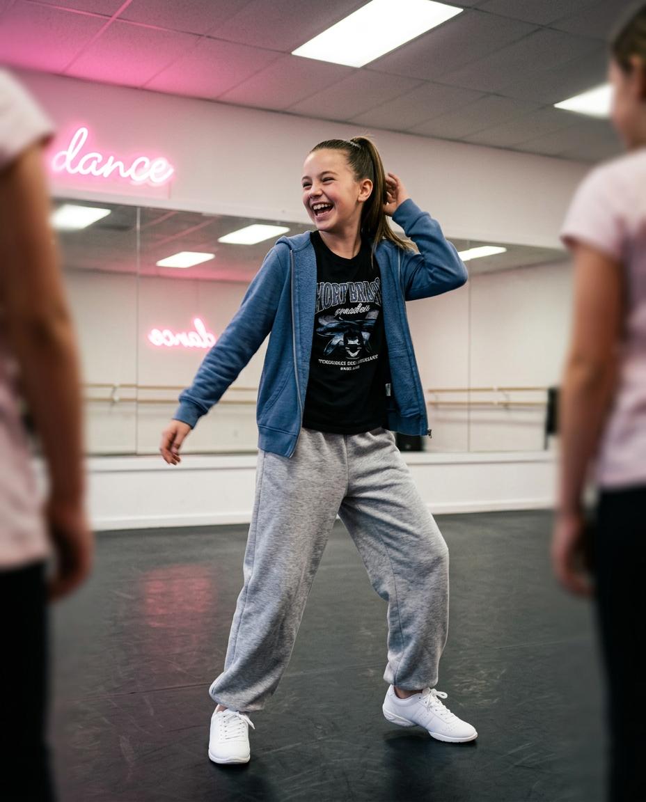 Teen hip-hop dancers in a studio setting